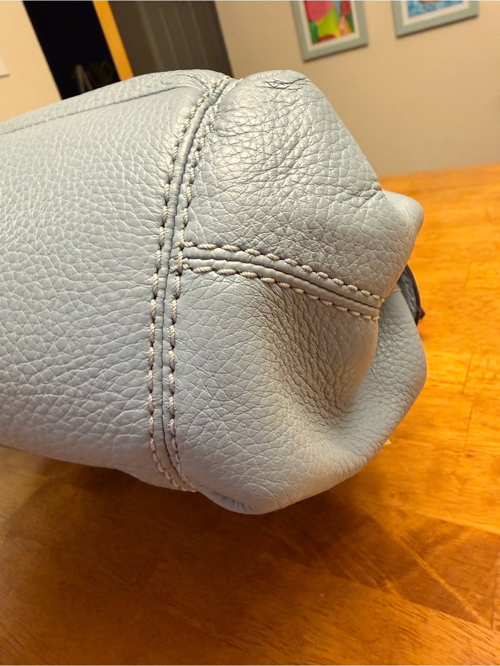 Rare Coach Light Blue and Navy Lexy Bag f38991 - Picture 7 of 12